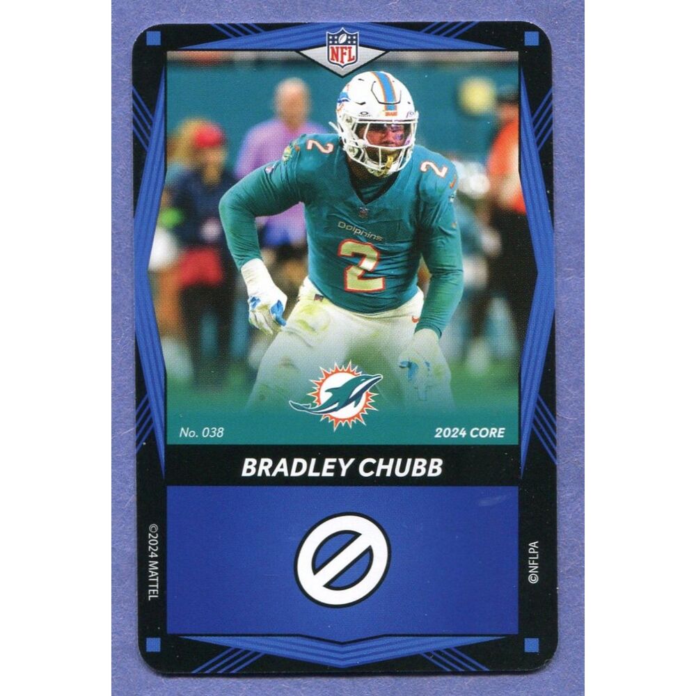 2024 Uno Elite Football Card Blue #38 Bradley Chubb